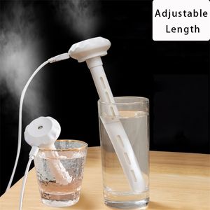 USB Mini Ultrasonik Hava Nemlendirici LED LAMP USB Uçucu Yağ Difüzör Arabayı Aracı Aroma Anyon Mist Romantik Işık 220727