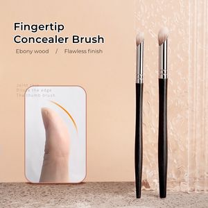 Nya lyxiga ebenholts trä fingertoppsmakeup concealer borstar