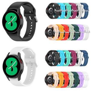 Samsung Galaxy Watch5 Pro Watch4 Bileklik Strap Band İzleme Bantları için Silikon Sport Saat Bandı Kayışları