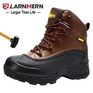 LARNMERN Uomo Sicurezza sul lavoro Traspirante Costruzione Calzature protettive Punta in acciaio Antisfondamento Antiscivolo Scarpe antisabbia Y200915