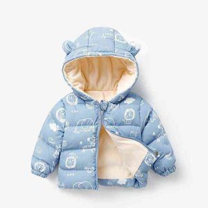 Kış sonbahar çocuk erkek kız hoodie fermuar ceketleri Noel çocuk ceketleri bebek polar sıcak kıyafetler unisex artı kadife dış giyim j220718