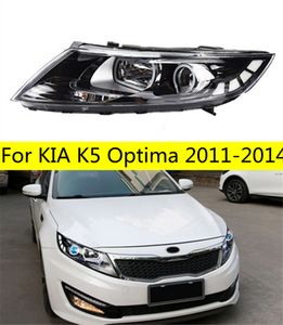 Lâmpada principal para kia k5 led farol 2011-2014 optima feixe alto drl led luzes diurnas faróis de sinal de volta