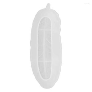 Feder Nägel großhandel-Nagelgel Kleberkunst Feder Silikonharzformen geformte Tablettform für Schmuck Lagerbehälter Diy prud22