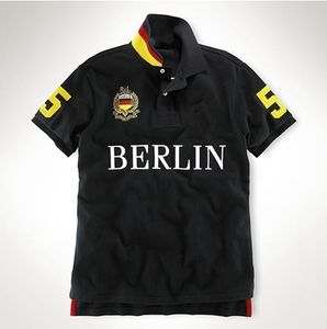 Großhandel 2154 Sommer Neue Polos Shirts Europäische und Amerikanische Männer Kurzarm CasualColorblock Baumwolle Große Größe Gestickte Mode T-Shirts S-2XL