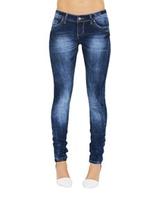 Jeans skinny de cintura baixa Mulher moda lavada Branqueada Denim arranhado Push up Up Vintage Slim calças roupas para mulheres