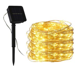 Saiten 20/30/40M Solar String Fairy Licht Garten Zaun Baum Girlande Outdoor Hochzeit Party Weihnachten Lichter stringLED LED