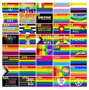 DHL Designs Direct Factory x5 Ft Flags x150 cm Rainbow Flags Lesbian Banners Save America Again Trump Flag för President Election U S Densign Custom C0602G06