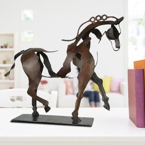 Dekorativa föremål Figurer Creative Horse Decoration Sculpture LED upplyst modern hantverk Staty Home Furinshing Art Crafts GiftSdeco