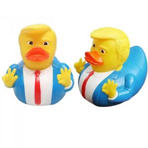 Creativo PVC Trump Duck Favore di partito Bagno Galleggiante Acqua giocattolo Forniture per feste Giocattoli divertenti Regalo WXY267