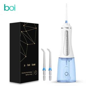 BOI 5 Modo 350 ml Tanque USB Recarregável Water Pulse Flosser Dental Electric Oral Irrigator Jet para dentes falsos Perfact Smile 220510