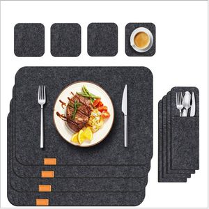 PlacEmats Conjunto de tapetes de xícara de parada de tapetes de mesa de mesa não resistente ao calor para mesa de jantar