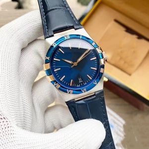 dla mężczyzn zegarki luksus 41 mm automatyczny ruch mechaniczny zegarek Sapphire Waterproof Sports Fashion Constellation Series Watch Watch