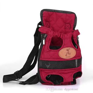 Dog Front Carrier Backpacks for Small Dogs Legs Out Pet Carrier Sling Backpack with Adjustable Padded Ventilated Shoulder Straps Easy-Fit Traveling Hiking Camping