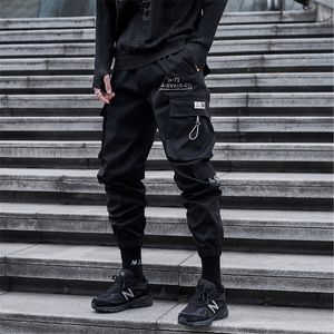 Hip Hop Cargo Casual Pants Boy Przystojny wszechstronny student Hong Feng Leotard Handsome Long Pants 201126