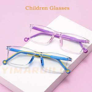 Modne okulary przeciwsłoneczne ramy Ultra światła i wygodne okulary dla dzieci Ramka Bezpieczna wielokolorowa anty-bliska recepta optyczna 2232fashio