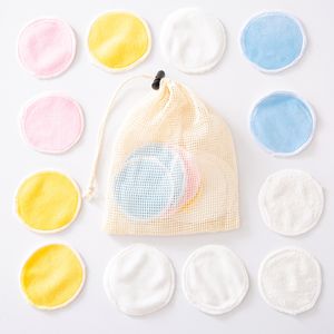 Wholesale fiber cleansing resale online - 10PCS Set Reusable Bamboo Fiber Washable Rounds Pads Makeup Removal Cotton Pad Cleansing Facial Pad Cosmetic Tool Skin Care