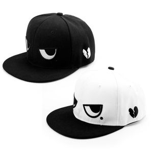 Boll mössor mode baseball söta broderier ögon barn snapback barn sol hatt vuxna män kvinnor hip hop cap jul present