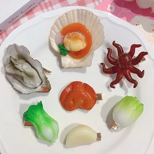 かわいい串焼きヘアピンシミュレーションフードヘアクリップヘアアクセサリーバーベキューリブサイドクリップガールバレットヘッドウェア