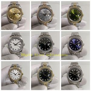 Wholesale 13 diamonds resale online - 13 Color Unisex With Original Box Women Watch Mens Ladies mm SS k Yellow Gold Green Roman Diamond n