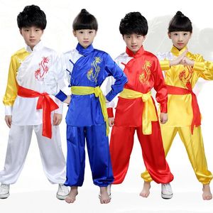 Dövüş Sanatları Antrenmanı toptan satış-Sahne Giyin Çocuk Dövüş Sanatları Giyim Kızları Uzun ve Kısa Kollu Kıyafetler Erkeklerin Performans Çocuk Sahnesi