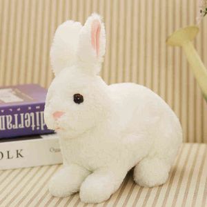Linda simulação 2838cm brinquedos de coelho de pelúcia bonecas de coelho de coelho