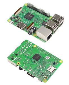 Circuiti integrati Raspberry Pi 3 Modello B Kit di avviamento PI 3 Caso acrilico 2.5a Alimentatore USB Cable Cable Fan Sink RPI 3