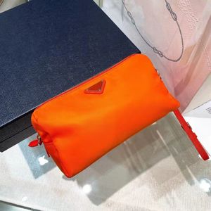 Nytt avancerat klassiskt P Home Pure Canvas kosmetiska v￤skor Fashion Cosmetic Bag Blank Rectangular Portable Case
