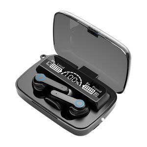 M19 TWS Bluetoothイヤホンワイヤレスヘッドフォンインテリジェントスポーツイヤホンタッチ防水ゲーミングヘッドセットイヤホンLEDディスプレイ