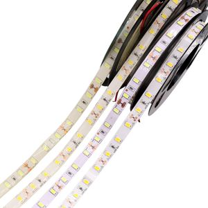 Remsor LED flexibel tejp dc12v 5630 60LED/m strip lätt vattentät band randdiod vit/varm vit/naturlig blankett