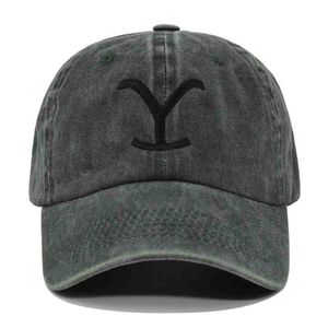 20222222 -Yellowstone Baseball Caps Kobiety i mężczyźni swobodny regulowany hatów ranch hats tata