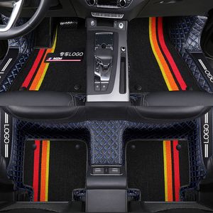 Premiumbil Specialgolvmattor för Maserati Granturismo Quattroporte Ghibli för Maybach GLS S-Class Levante Leather Pad Interior Decoration Accessories Styling