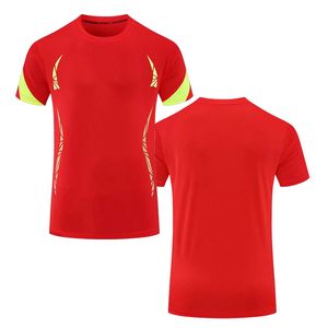 Ultime Fashion Crew Neck Mens Soccer Jerseys New Short Sleeve T shirt rosse TZCP0007