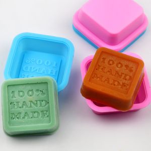 100% Handmade Soap Molds DIY Square Silicone Moulds Baking Mold Craft Art Making Tool Cake Mould Bakeware T9352