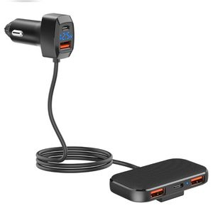 NUOVO adattatore per caricabatteria da auto super power 5 multi porte caricabatterie USB veloci da 31 W per iPhone Samsung Smartphone 5 V 3.1A rapidamente SC02