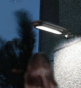 Yeni döndürülebilir IP65 Güneş Duvar Lambası Sconce Mini Hareket Dedektörü Işık Powered Sensör Açık LED PIR Güneş Sokağı Işığı