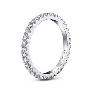 AEW Solid K Białe złoto ctw mm DF Kolor Wedding Pierścień dla kobiet Pierścień damski
