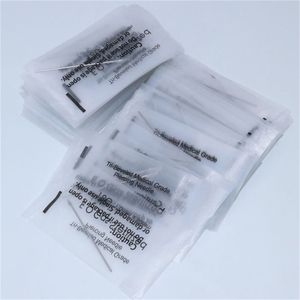 200pcs piercing agulhas de aço 14g descartável corpo e.o.gas tatuagem de maquiagem permanente esterilizada 220316