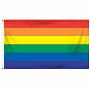 Johnin 4 dimensioni 3x5ft bandiera arcobaleno Banner di orgoglio gay 2x3fts 4x6ftts 5x8fts Factory Direct Factory Wholesale 90x150cm LGBT