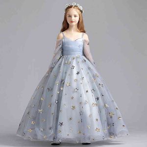 Neue Mädchen-Partykleider für Kinder, Teenager-Festzug-Abendkleider 2022, Applikationen, elegante Mädchen, Hochzeit, Kommunion, Prinzessin, Ballkleider G220428