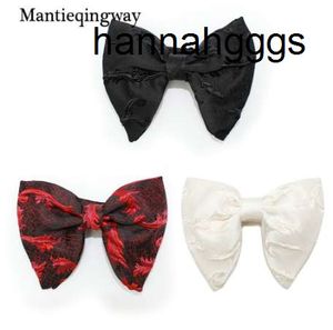 Mantieqingway mode stora bowties för kvinnor herr brudgum bröllop båge polyester bowtie gravatas smala svart cravat nacke slipsar px92