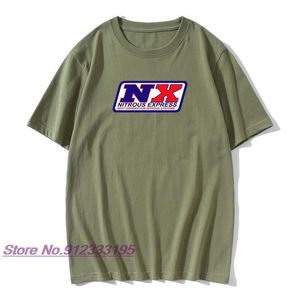NITROUS Express Designers T-shirty dla mężczyzn drukowane marka koszulka streetowa załoga bawełniana tkanina Funky Tshirt niestandardowy 220609