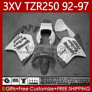 Bodykit für Yamaha TZR250-R TZR250RR YPVS 3XV TZR250R 92-97 117No.112 TZR 250 TZR250 Grauweiß R RS RR 1992 1993 1994 1995 1996 1997 TZR-250 92 93 94 95 96 97 OEM-Verkleidung