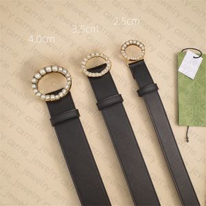 Belt Genuine Leather Belts Classic Pearl Buckle for 3 Available Width Man Woman 4 Color Top