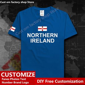 Nordirland Land T-shirt Benutzerdefinierte Jersey Fans DIY Name Nummer T-shirt High Street Fashion Hip Hop Lose Casual T-shirt 220616