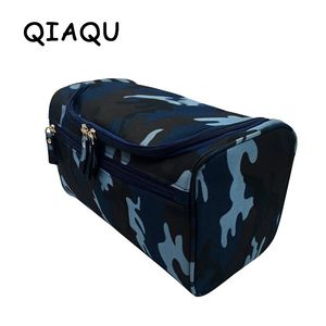 QIAQU Man Hanging Toiletry Bag Nylon Travel Organizer Cosmetic Bag For Women Large Necessaries Make Up Case Wash Makeup Bag 210305