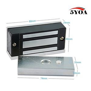 60KG 132lbs 12V Access Control Electric Magnetic Door Lock Electric Lock 201013