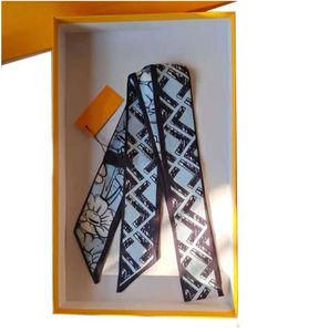 HEIßER Designer-Design-Damenschal, Modebrief-Handtaschenschals, Krawatten, Haarbündel, Wickel aus 100 % Seidenmaterial