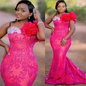 2022 Plus Size Arabic Aso Ebi Luxurious Mermaid Sparkly Prom Dresses Beaded Crystals Evening Formal Party Second Reception Birthday Engagement Gowns Dress ZJ122