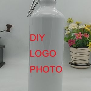 750ML Sport Bottle Po TEXT DIY Customized Colorful Print for Biker Hiker Travel Team Company Promotion Aluminiums 220706