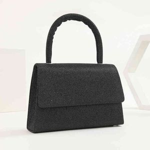 أكياس مسائية كروس حقائب النساء حقيبة اليد الصغيرة أقلية جيدة قطعة لامعة الأزياء حقائب الكتف التسوق 220629